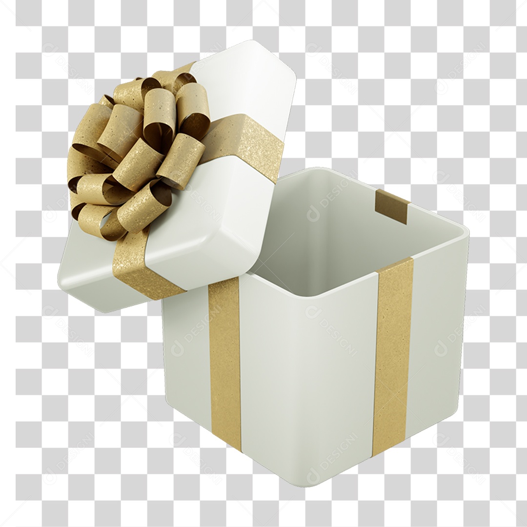 Caixa de Presente com Laço PNG Transparente
