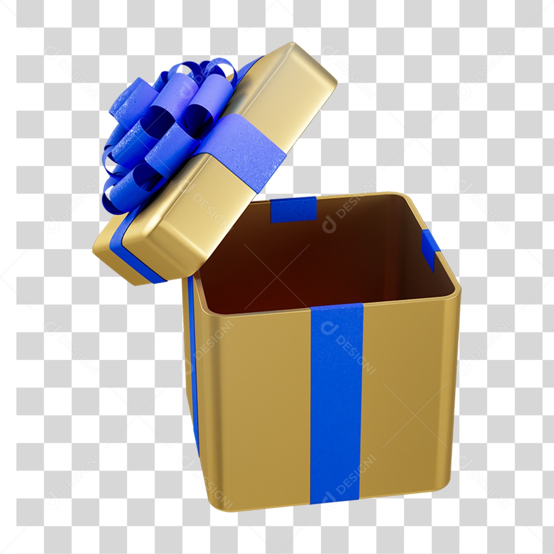 Caixa de Presente com Laço PNG Transparente