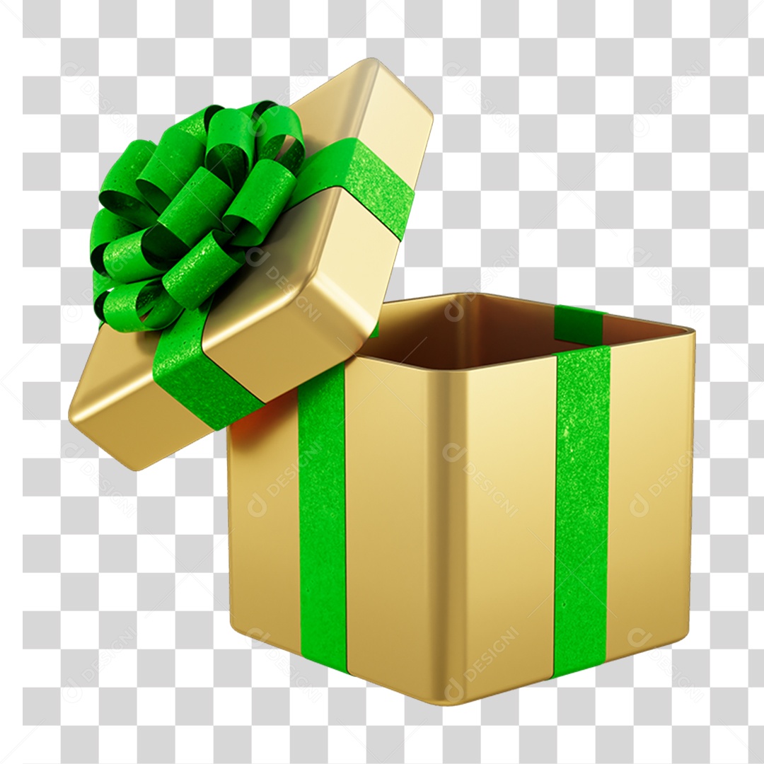 Caixa de Presente com Laço PNG Transparente