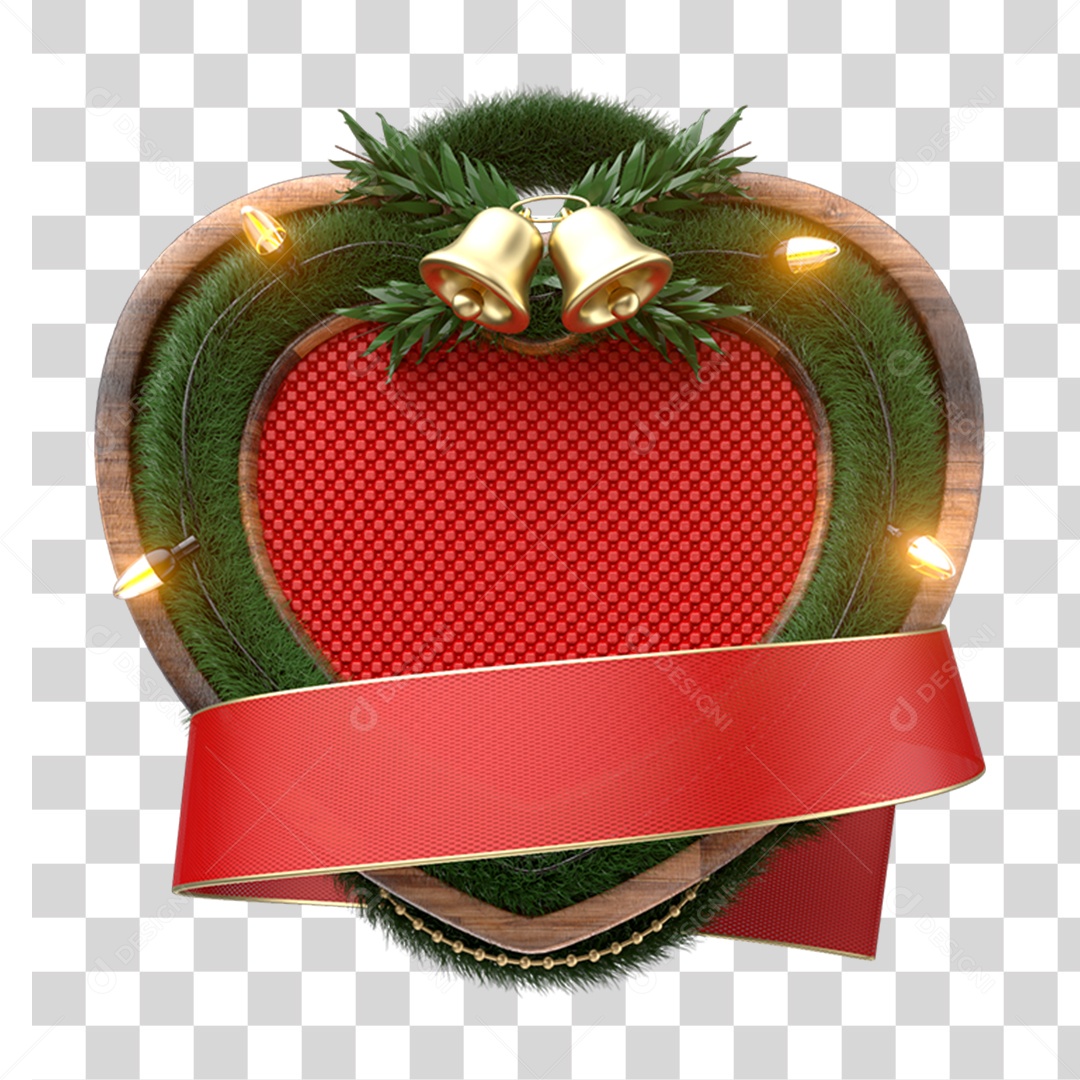 Elemento 3D Painel de Natal Decoração PNG Transparente