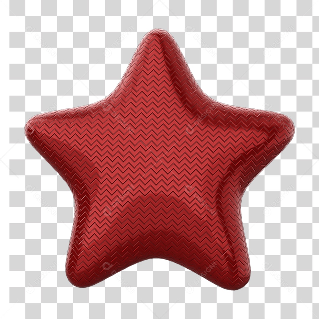 Elemento 3D Estrela Decoração PNG Transparente