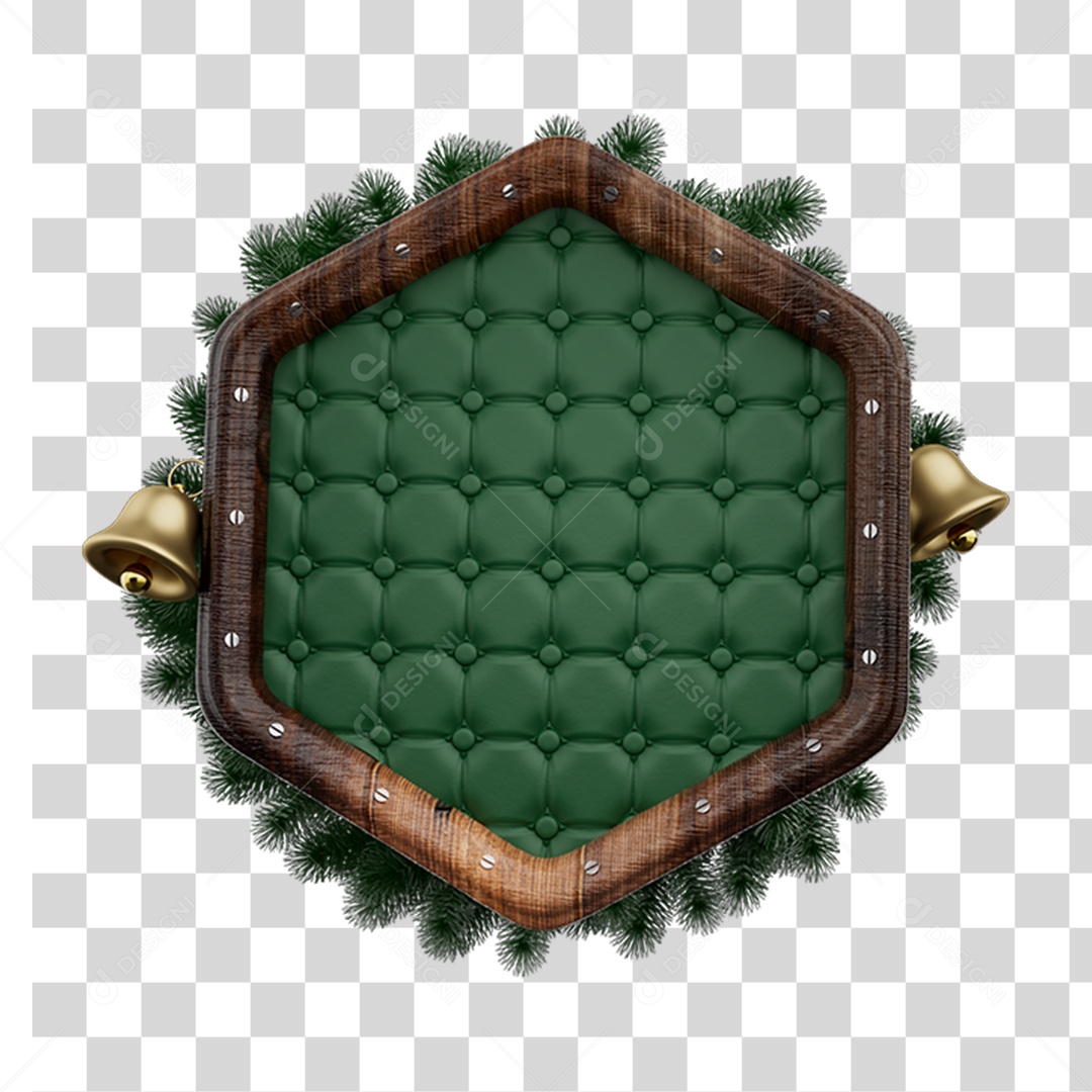 Elemento 3D Painel de Natal Decoração PNG Transparente