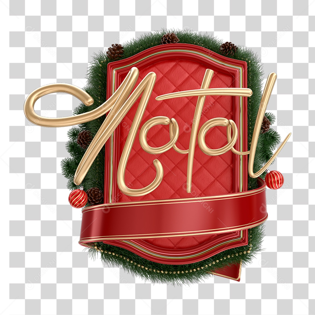 Seal 3D Christmas PNG Transparent