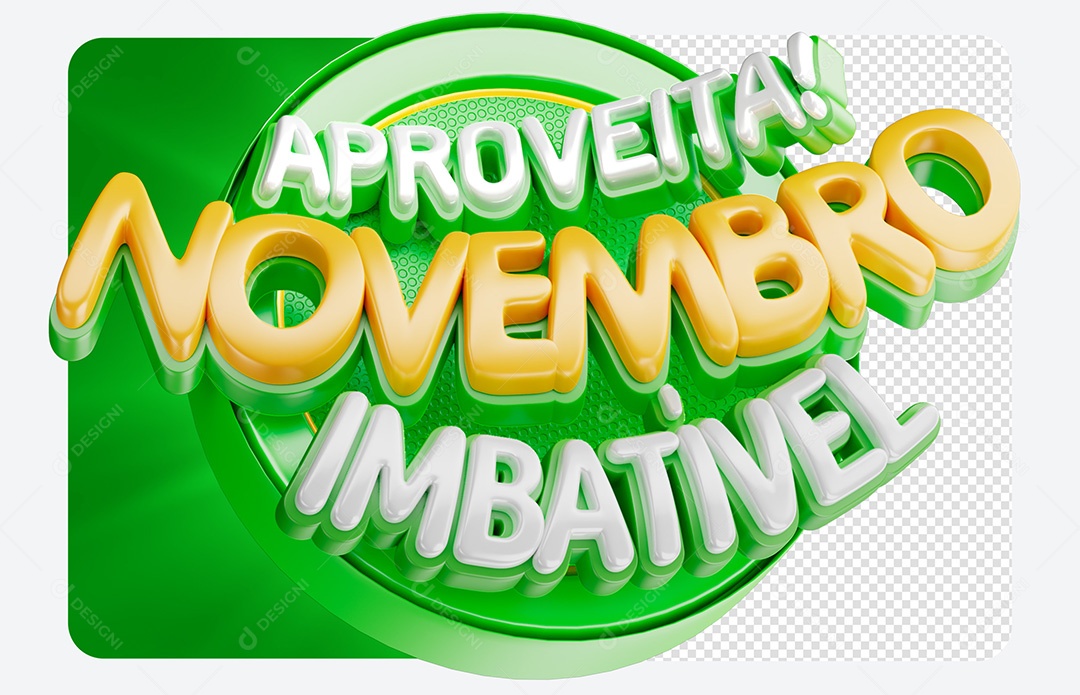 Selo 3D Aproveita Novembro Imbatível para Composição PSD