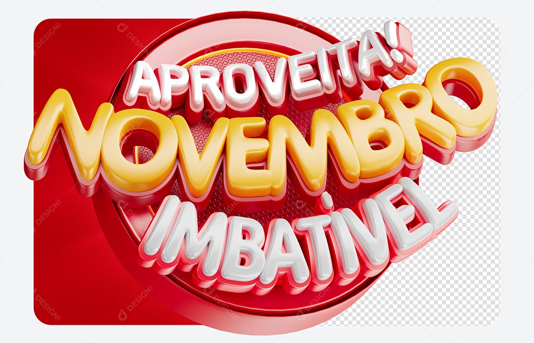 Selo 3D Aproveita Novembro Imbatível para Composição PSD