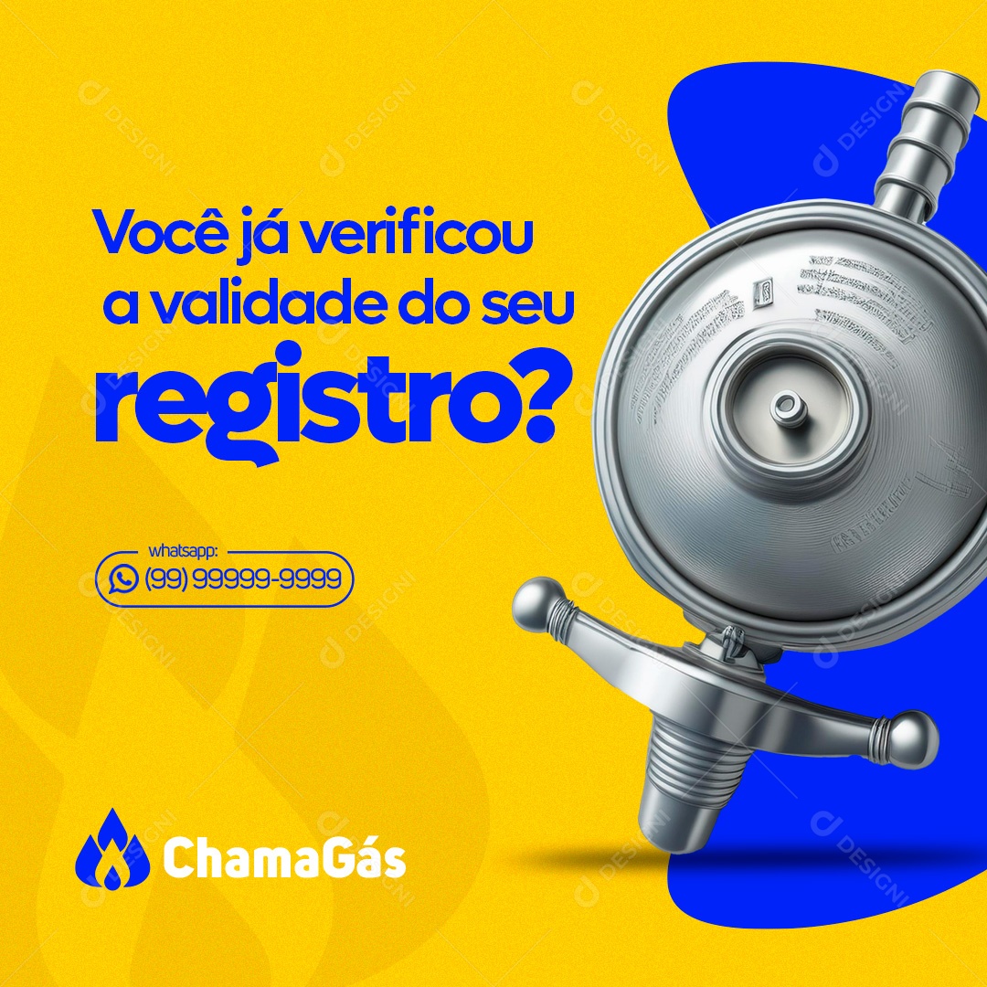 Você já Verificou a Validade do Seu Registro Social Media PSD Editável