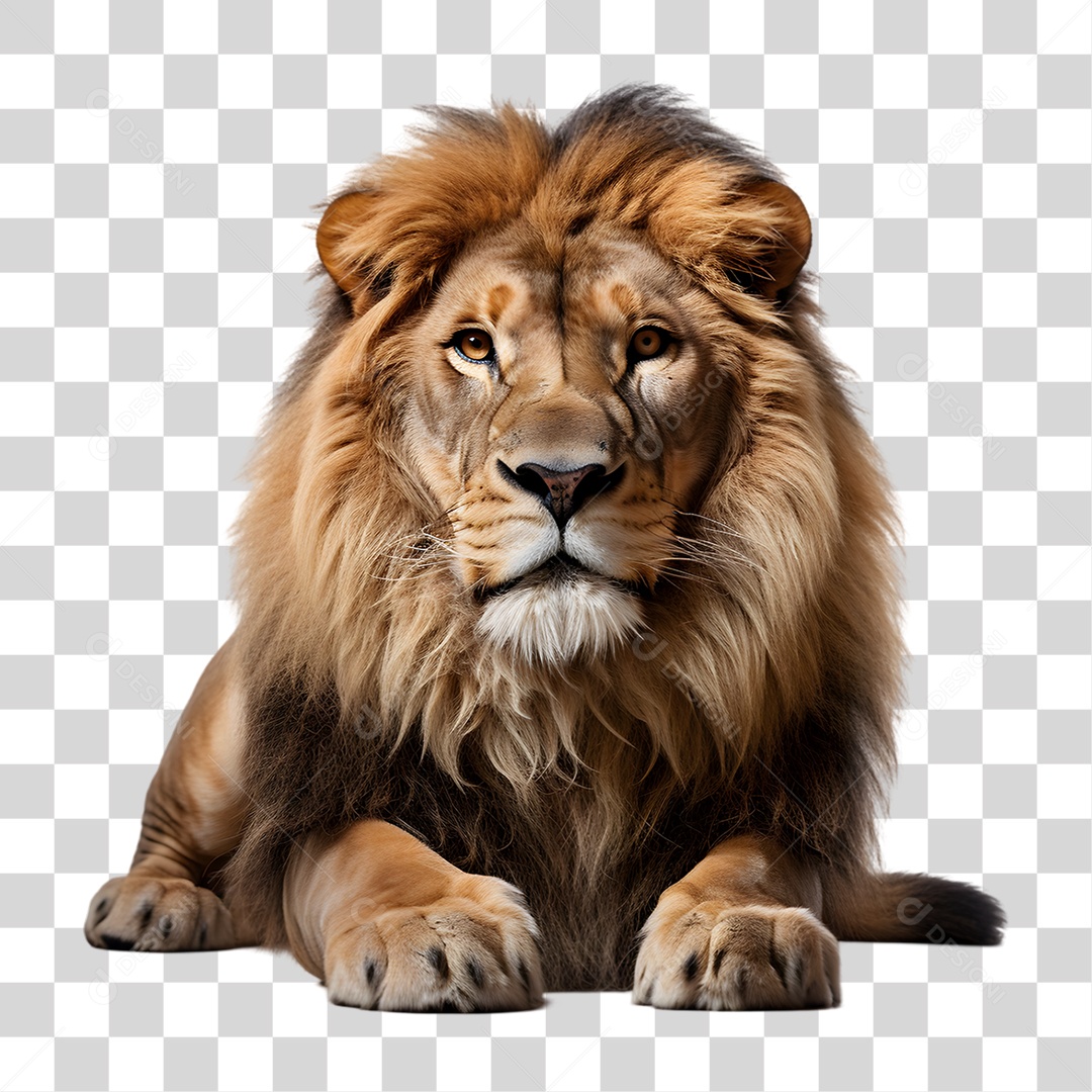 Animal Leão PNG Transparente