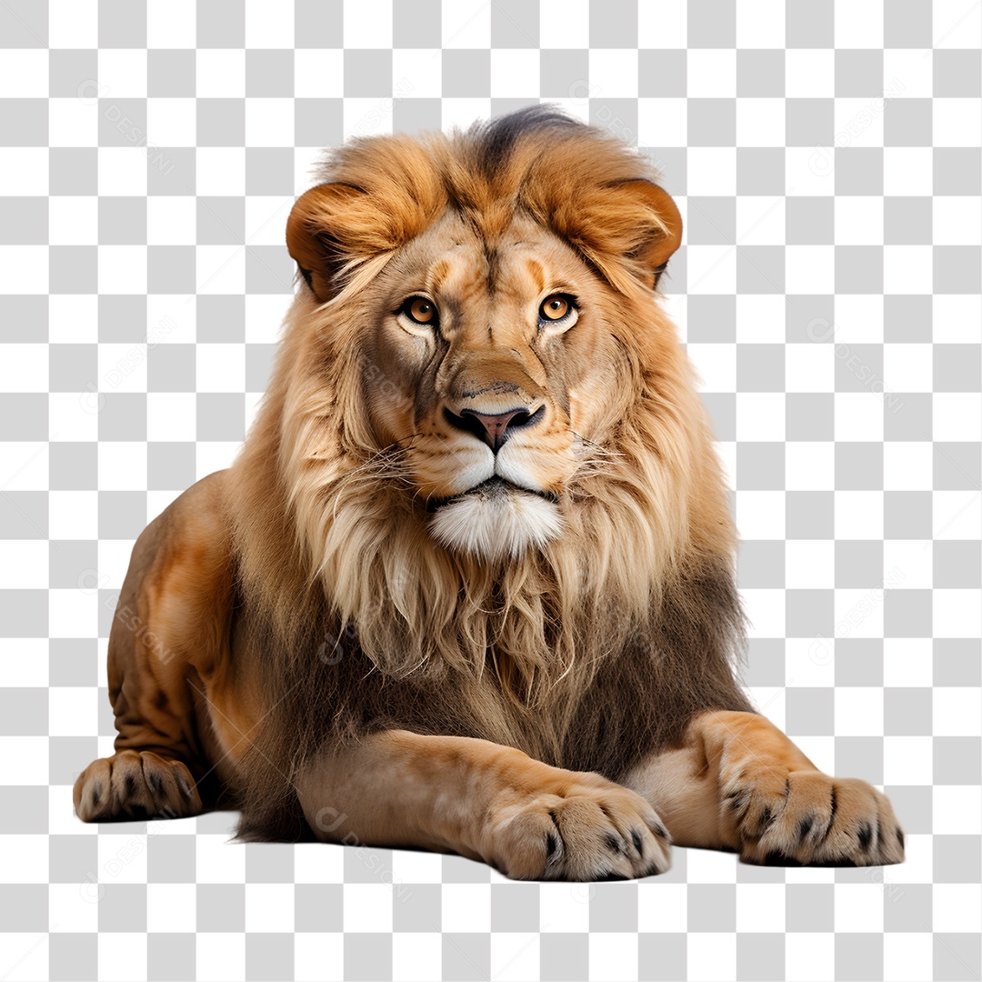Animal Leão PNG Transparente
