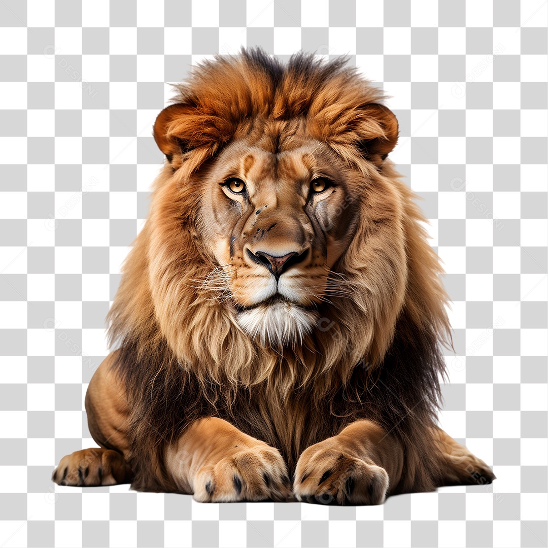 Animal Leão PNG Transparente