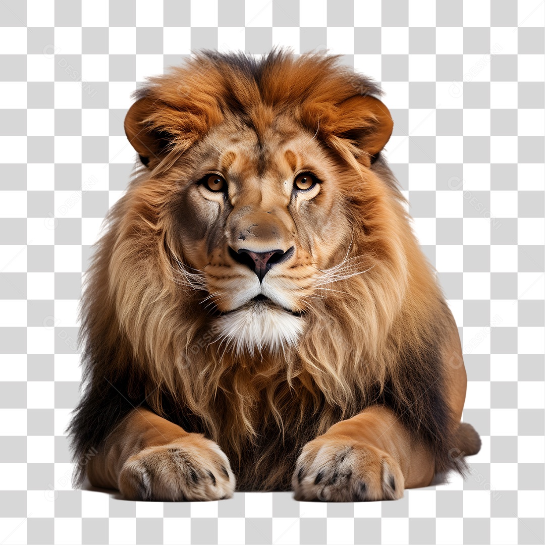 Animal Leão PNG Transparente