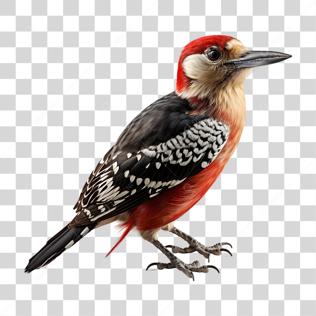 Pássaro Pica-pau PNG Transparente