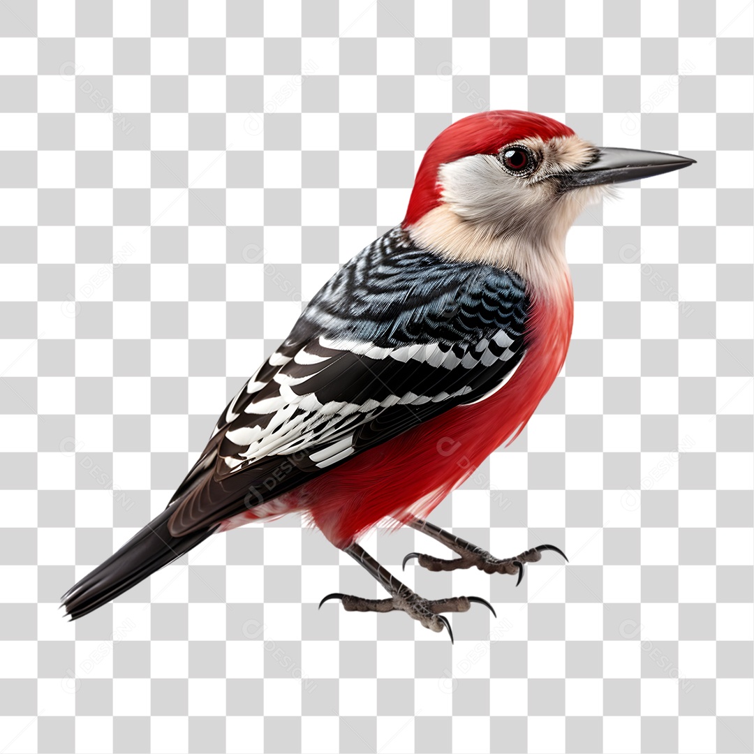 Pássaro Vermelho PNG Transparente