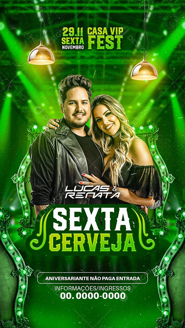 Story Flyer Sexta Cerveja Social Media PSD Editável