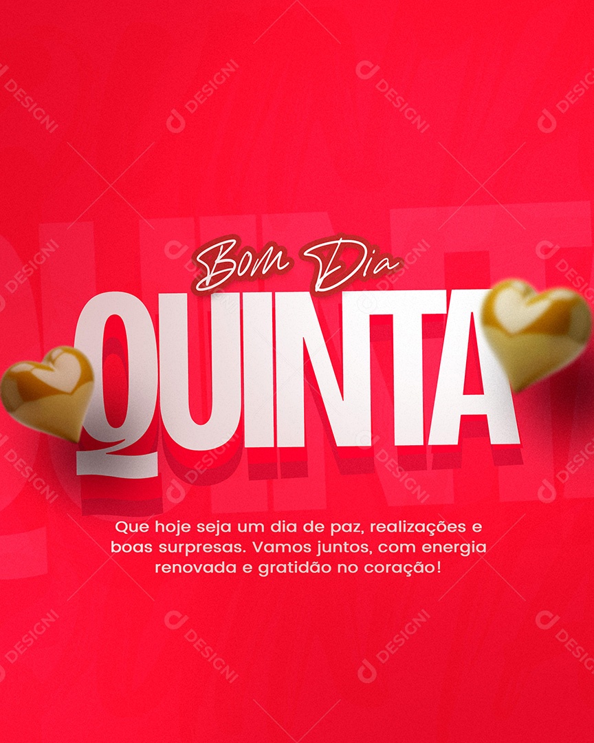 Bom Dia Quinta Social Media PSD Editável