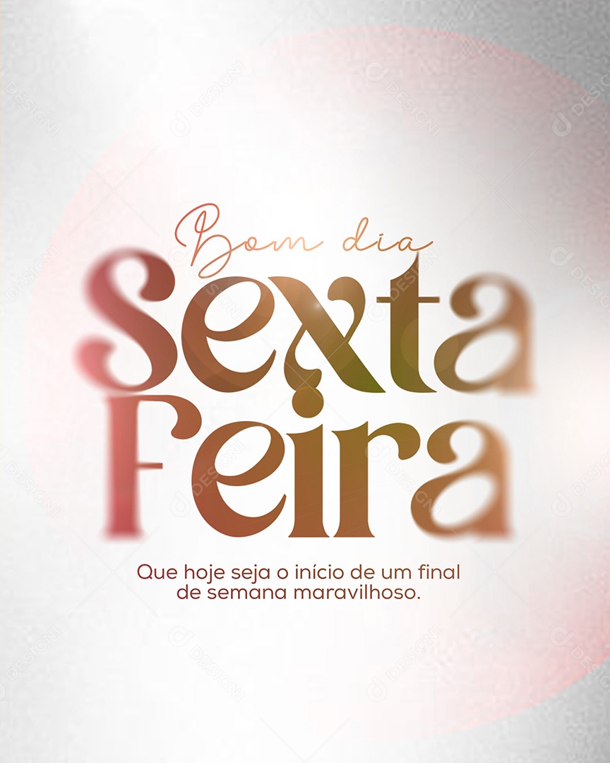 Bom Dia Sexta Social Media PSD Editável