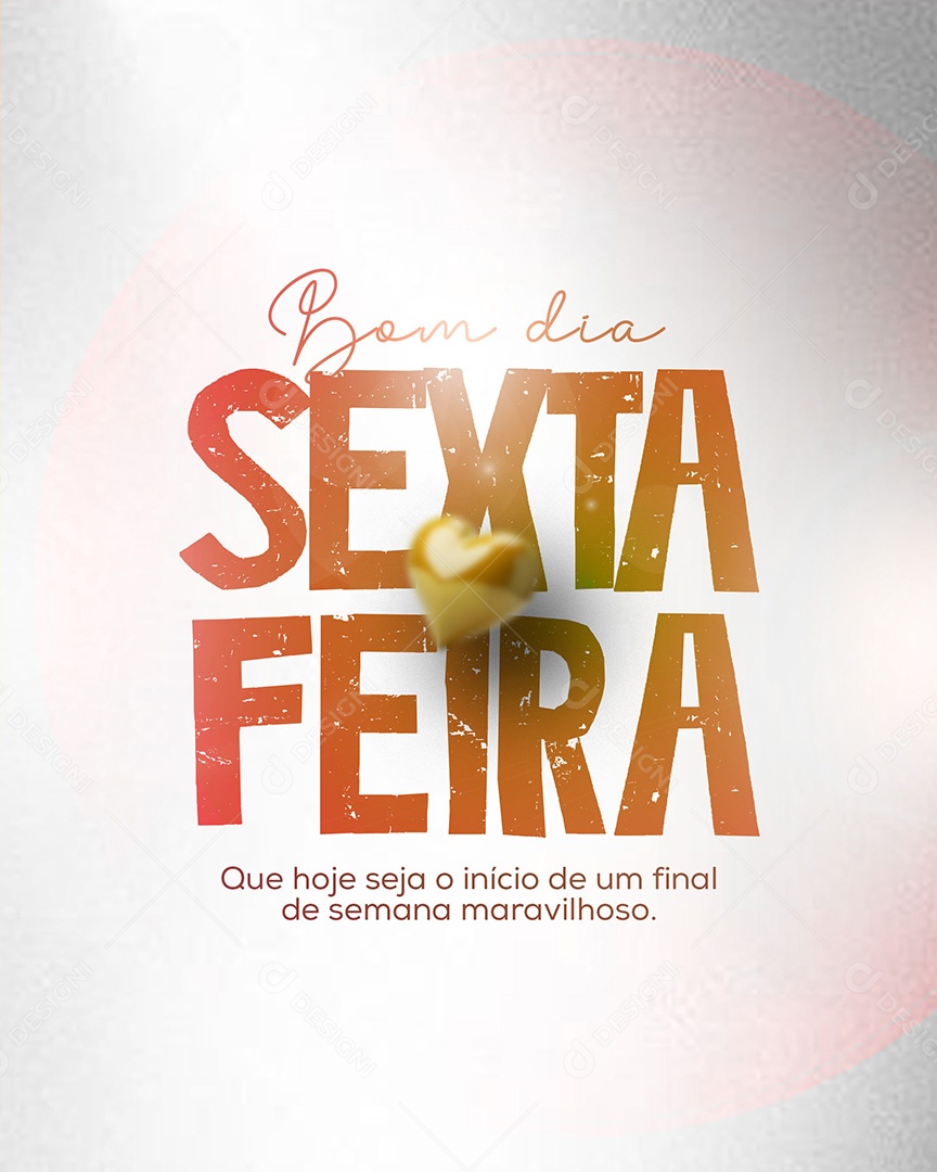 Bom Dia Sexta Social Media PSD Editável