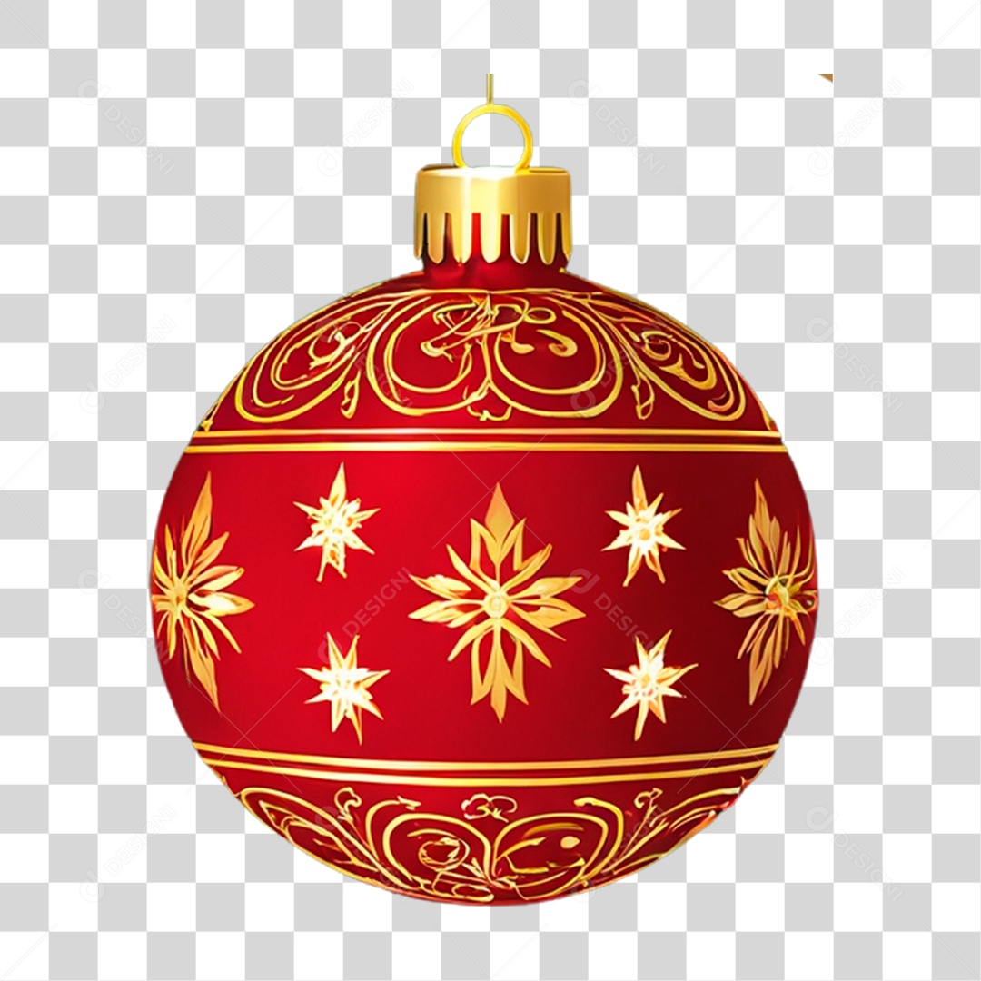 Elemento 3D Decoração de Natal PNG Transparente