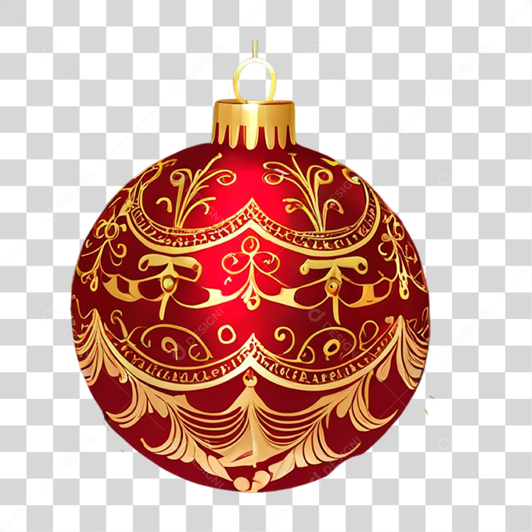 Elemento 3D Decoração de Natal PNG Transparente