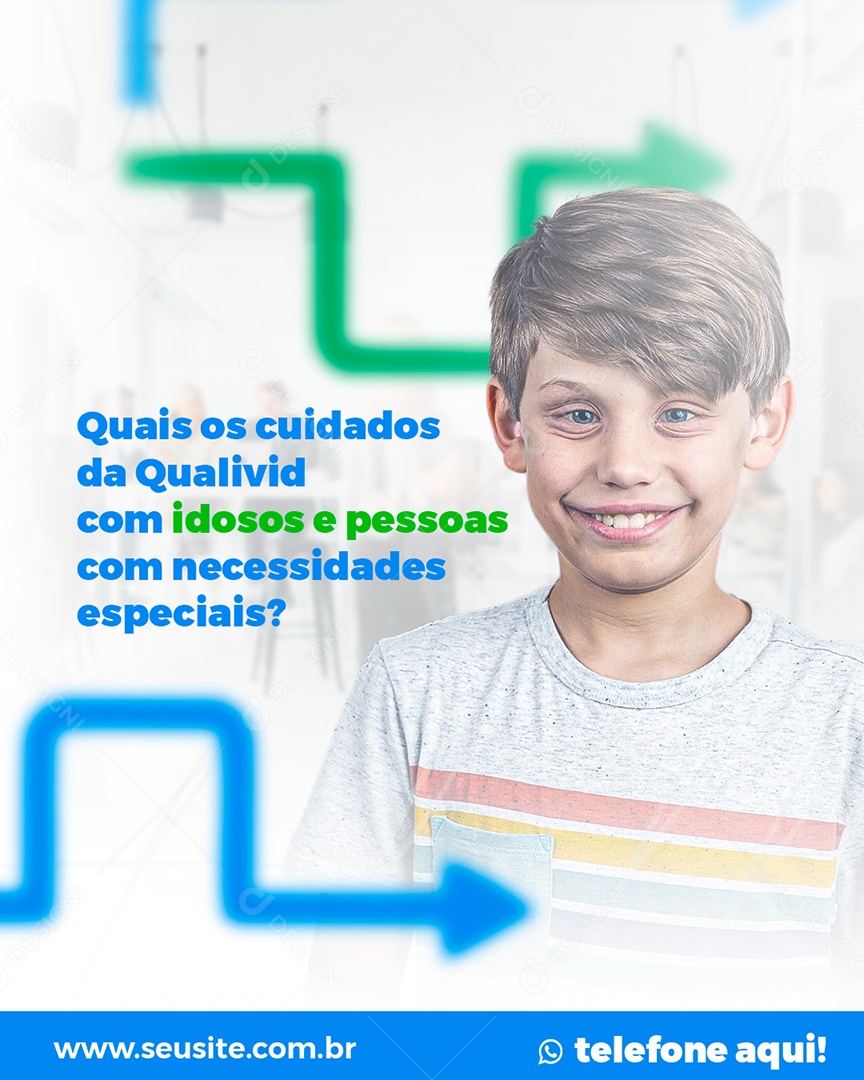 Clínica Médica De Idosos Social Media PSD Editável