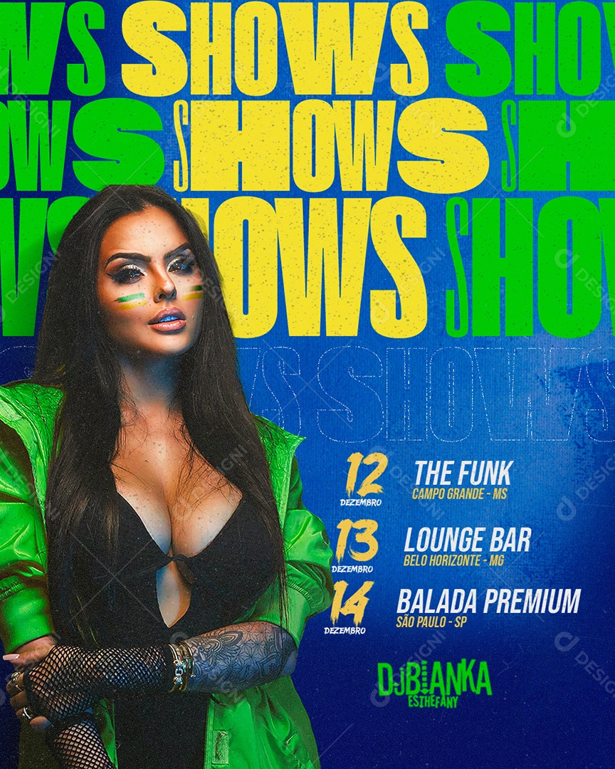 Feed Flyer Shows Social Media PSD Editable