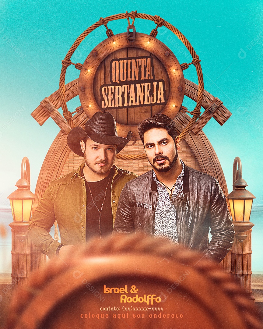 Feed Flyer Quinta Sertaneja Social Media PSD Editável