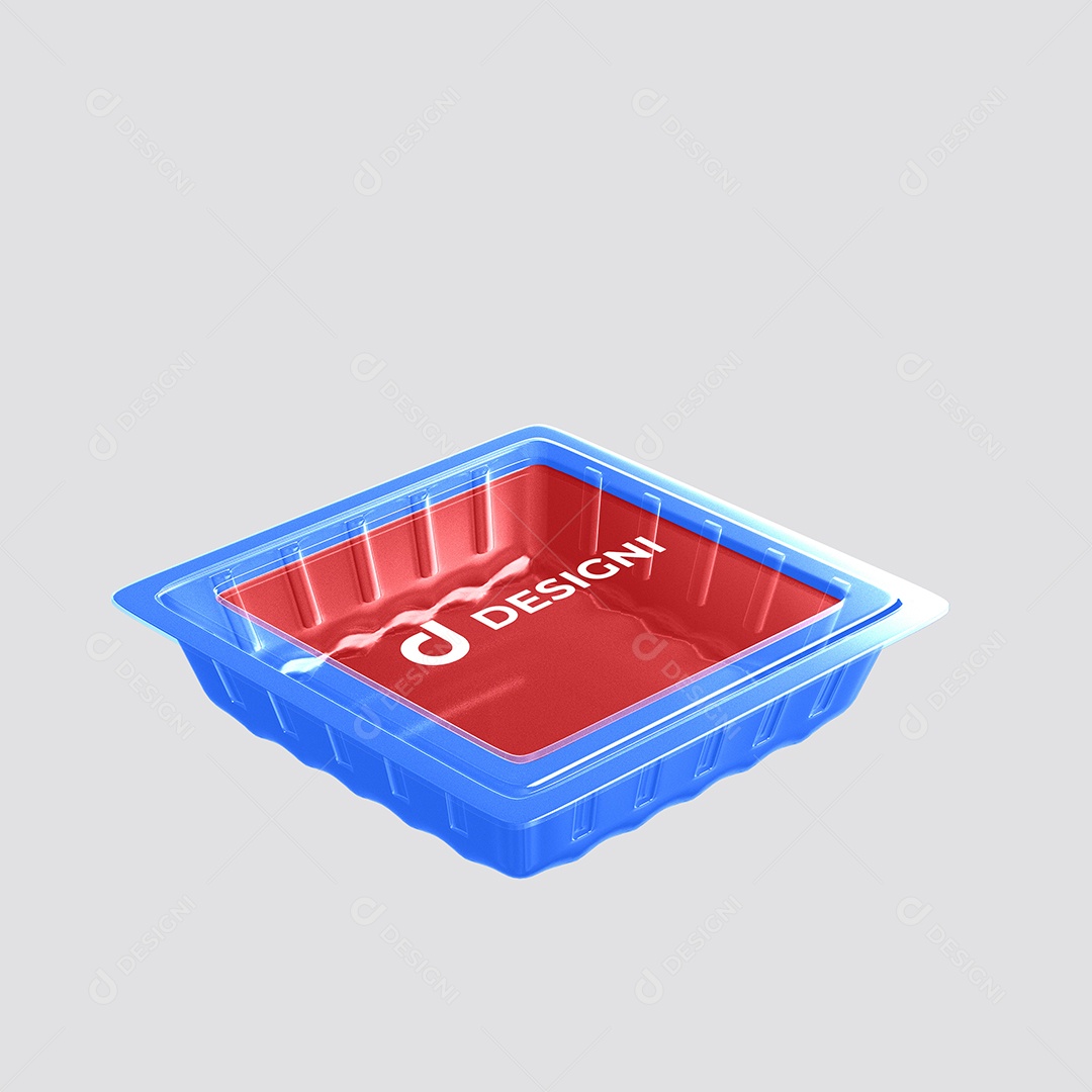 Mockup Vasilha Plástica PSD Editável