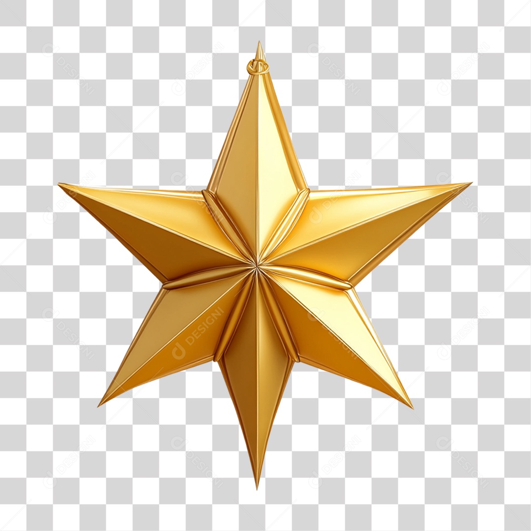 Estrela Decoração de Natal PNG Transparente
