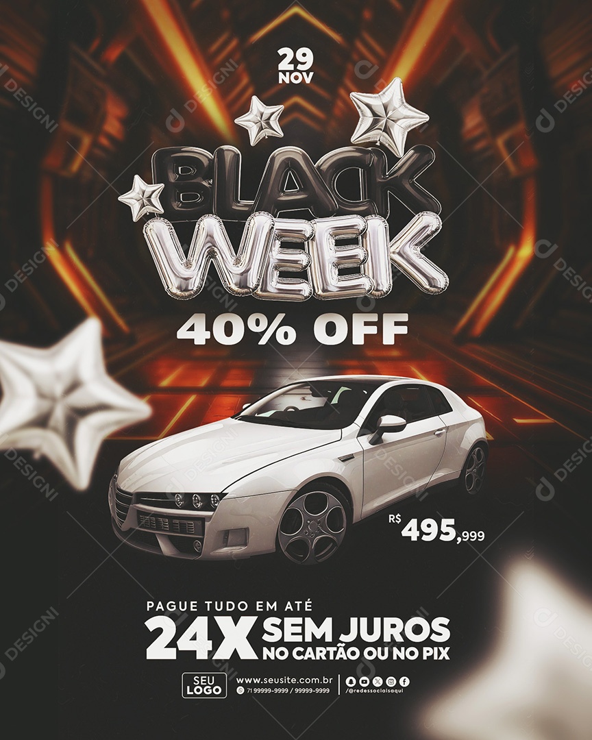 Black Week Social Media PSD Editable