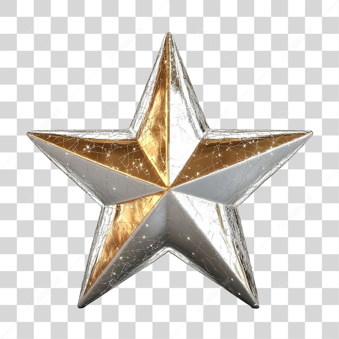 Estrela Decoração de Natal PNG Transparente