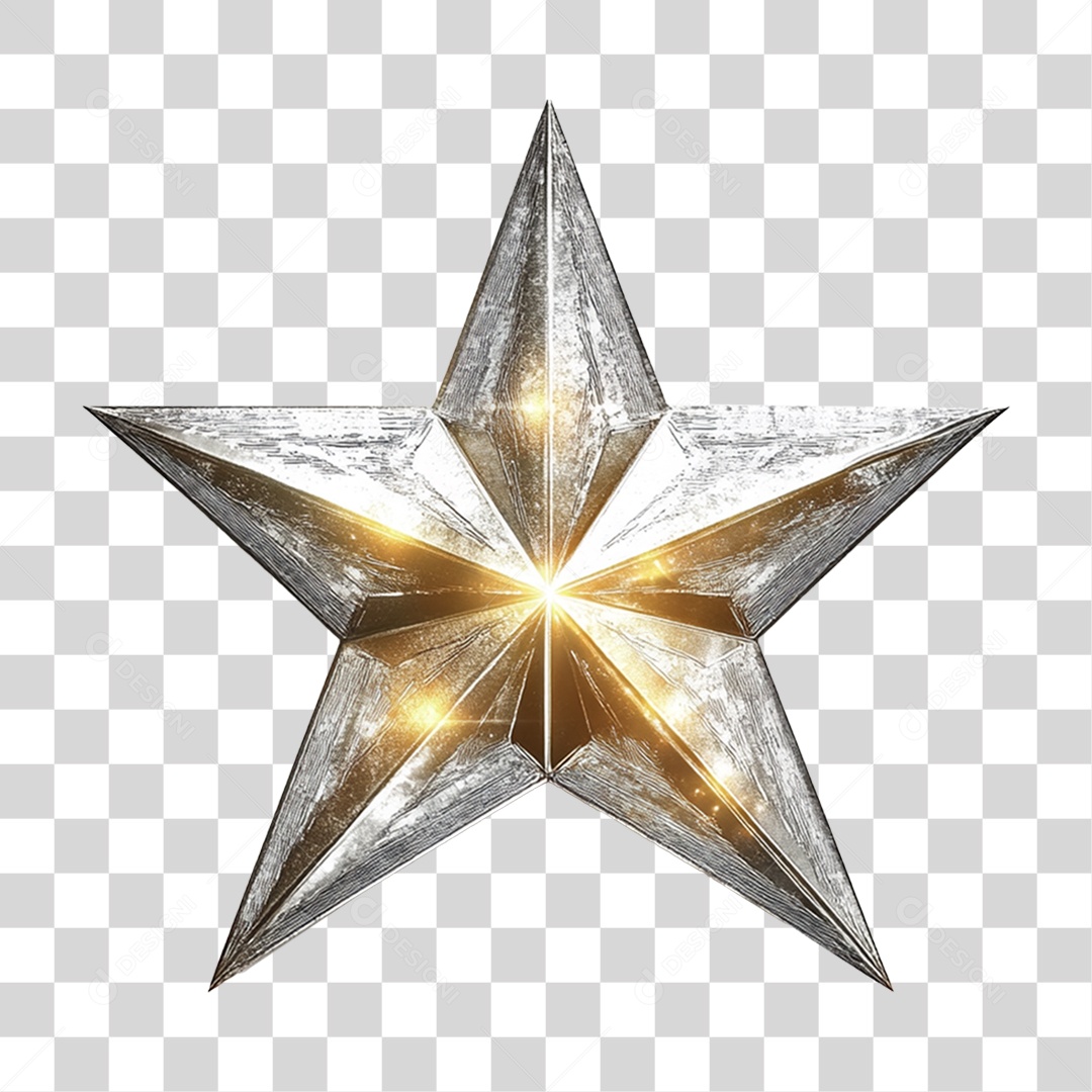 Estrela Decoração de Natal PNG Transparente