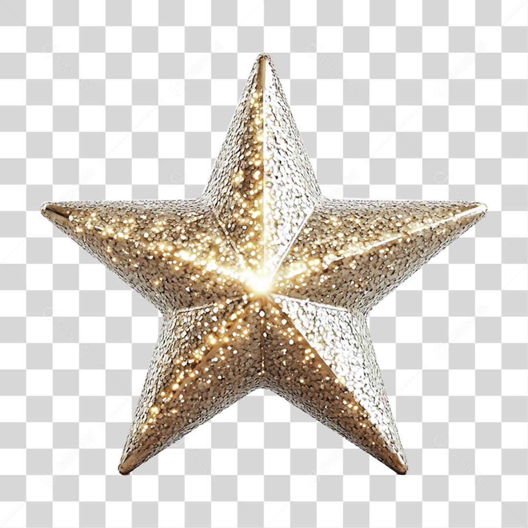 Estrela Decoração de Natal PNG Transparente