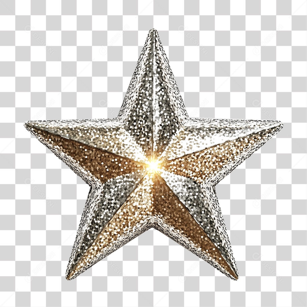 Estrela Decoração de Natal PNG Transparente