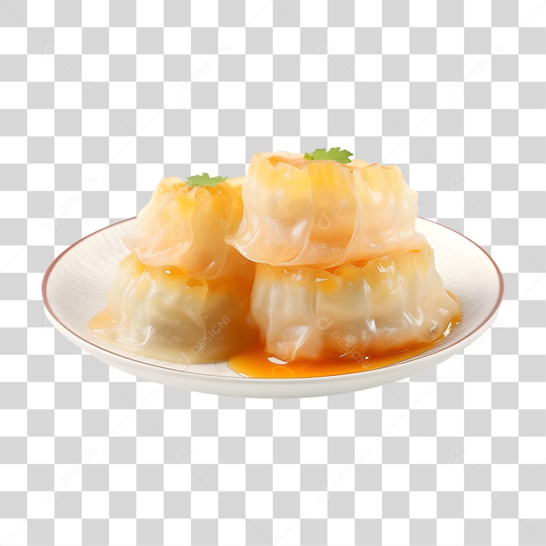 Dim Sum Pratos Chineses PNG Transparente