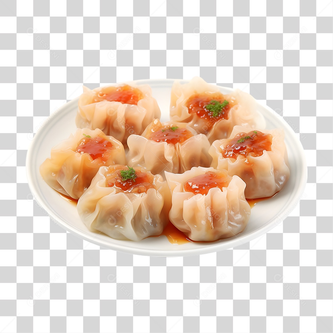 Dim Sum Pratos Chineses PNG Transparente