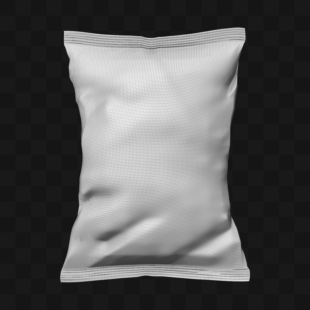 Pacote de Batata Frita - Modelo 3D