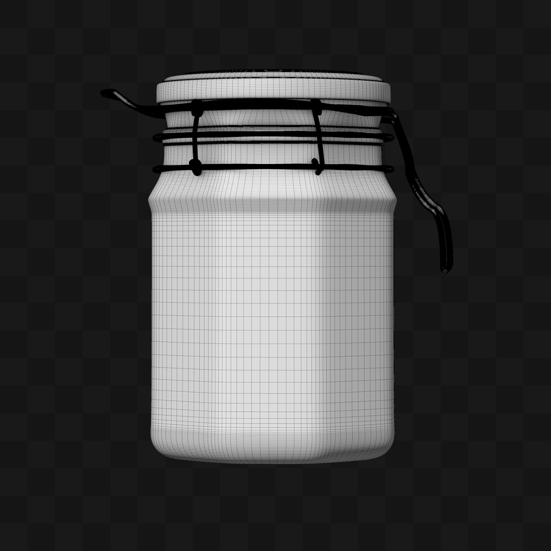 Pote de Geleia - Modelo 3D