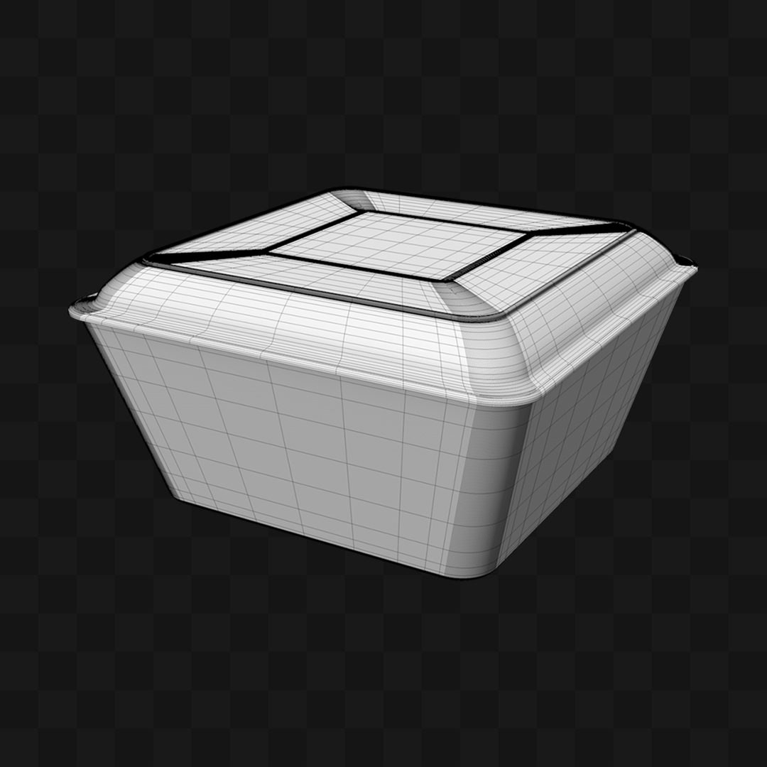 Pote Isopor Descartável - Modelo 3D