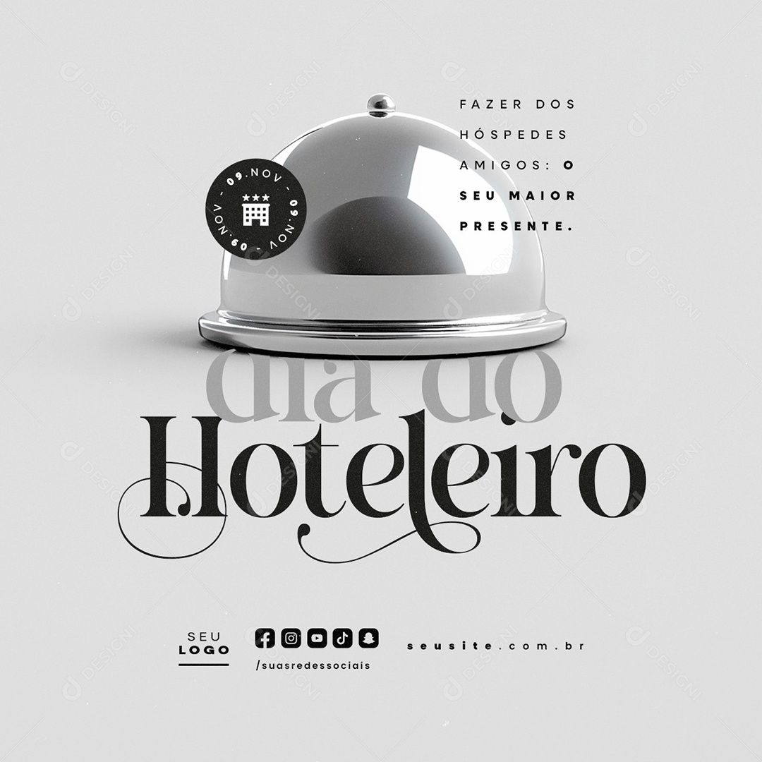 Social Media Hotel Day November 09 PSD Editable