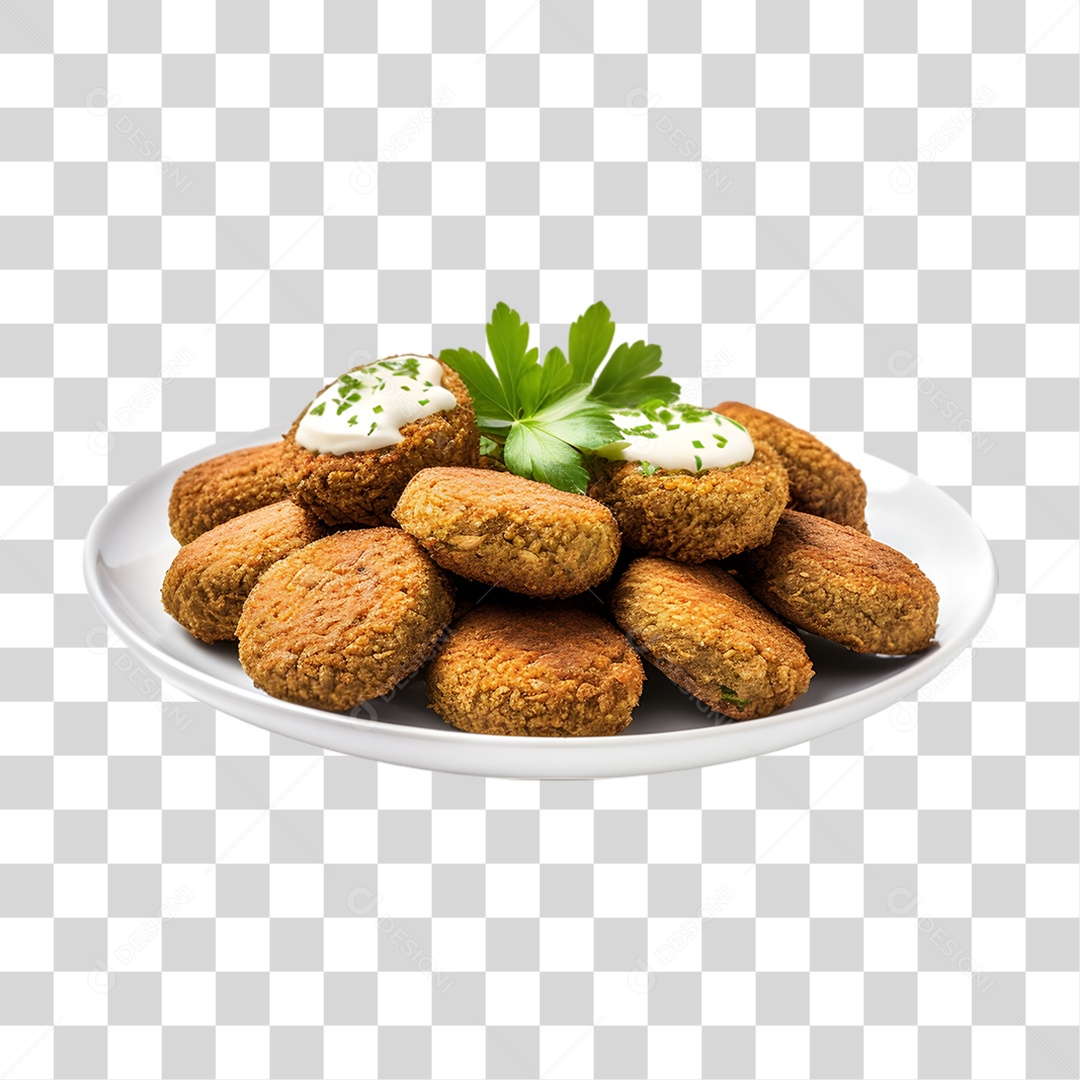 Falafel Prato Típico PNG Transparente