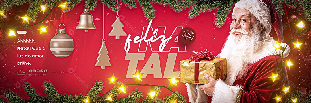 Carrossel Feliz Natal 25 de Dezembro Social Media PSD Editável