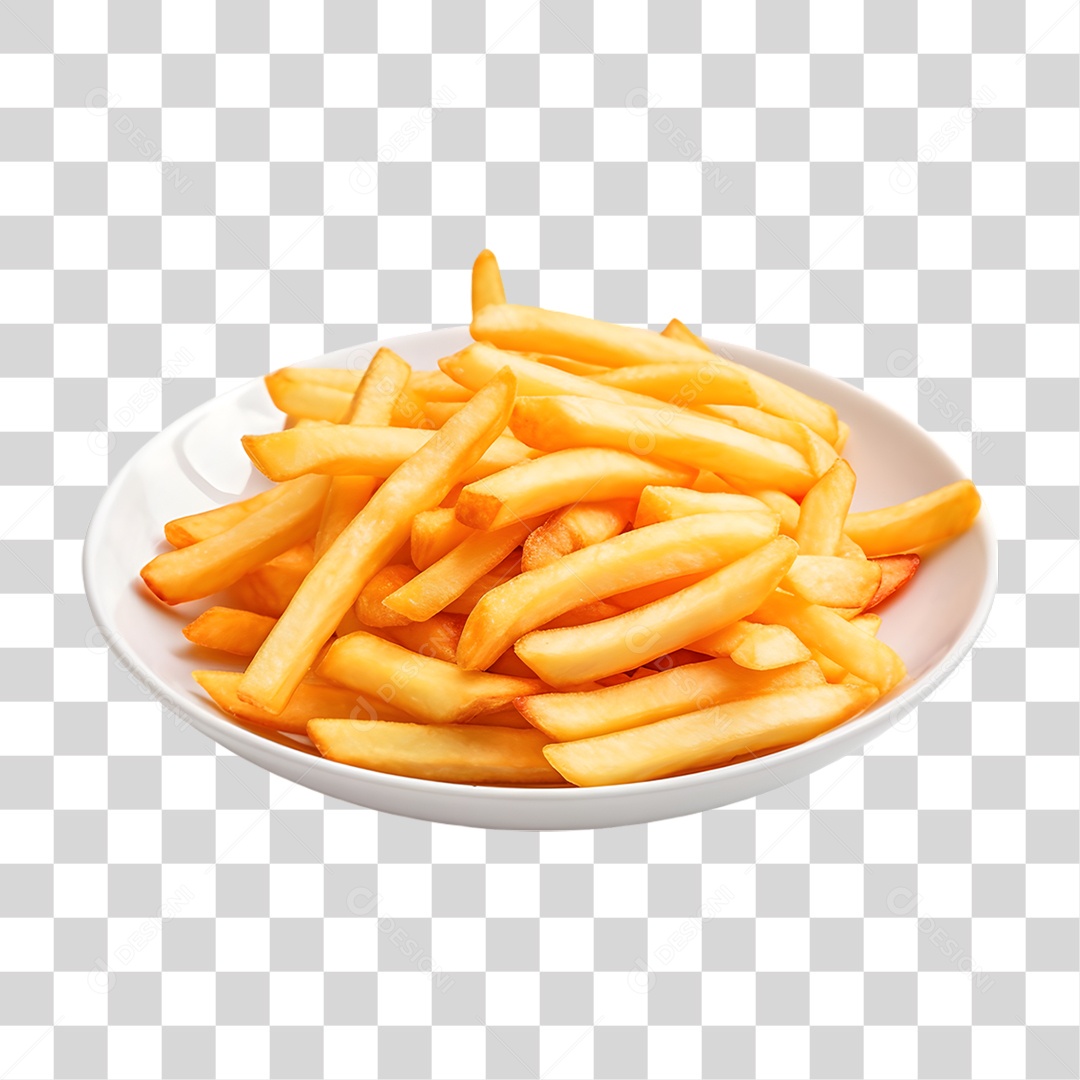 Batatas Fritas PNG Transparente