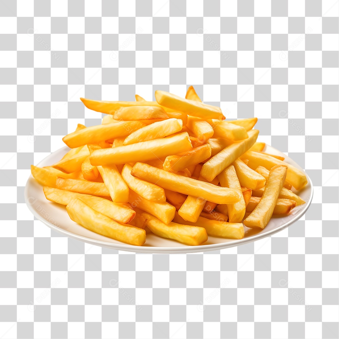 Batatas Fritas PNG Transparente