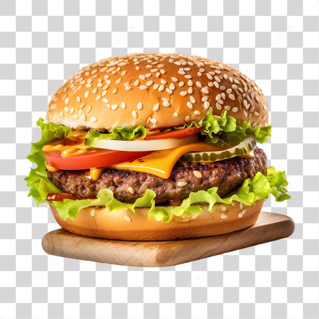 Hambúrguer Lanche Sanduiche PNG Transparente
