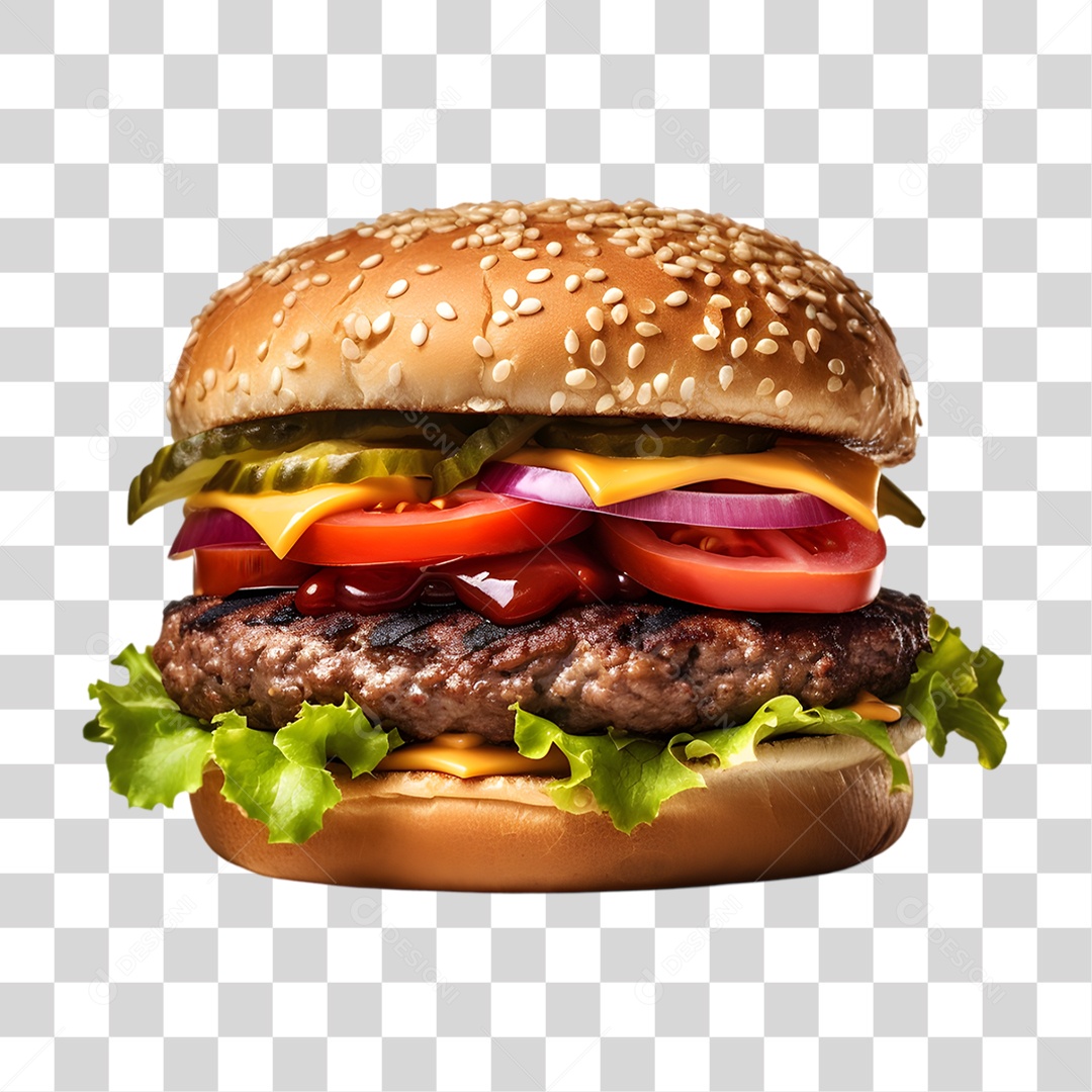 Hambúrguer Lanche Sanduiche PNG Transparente