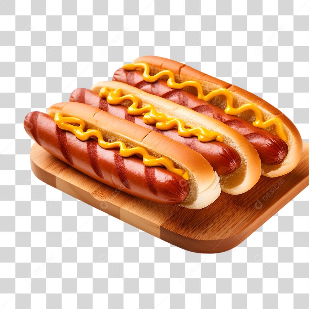 Cachorro-quente Salsicha em Prato PNG Transparente