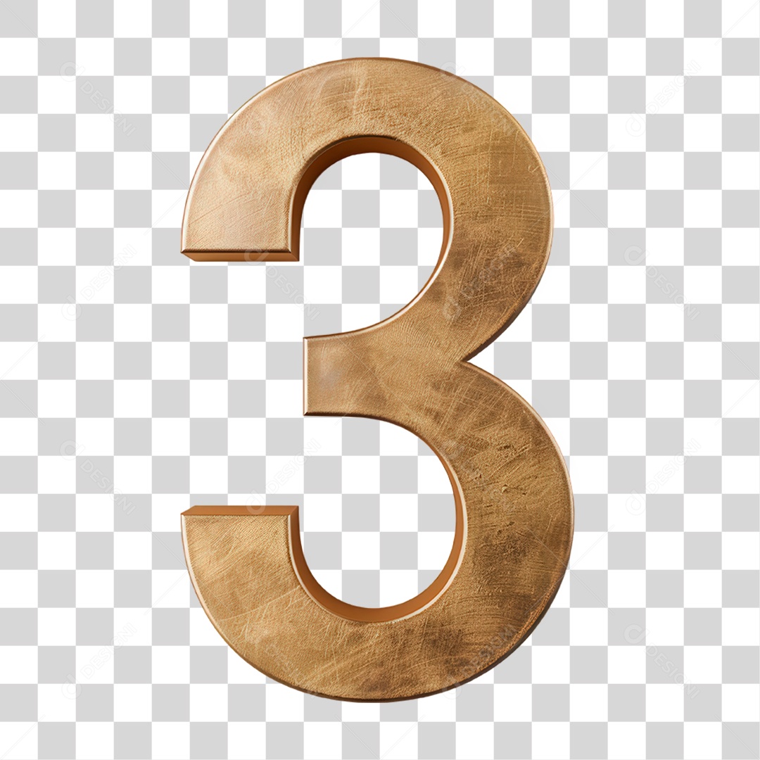 Numero 3 PNG Transparente