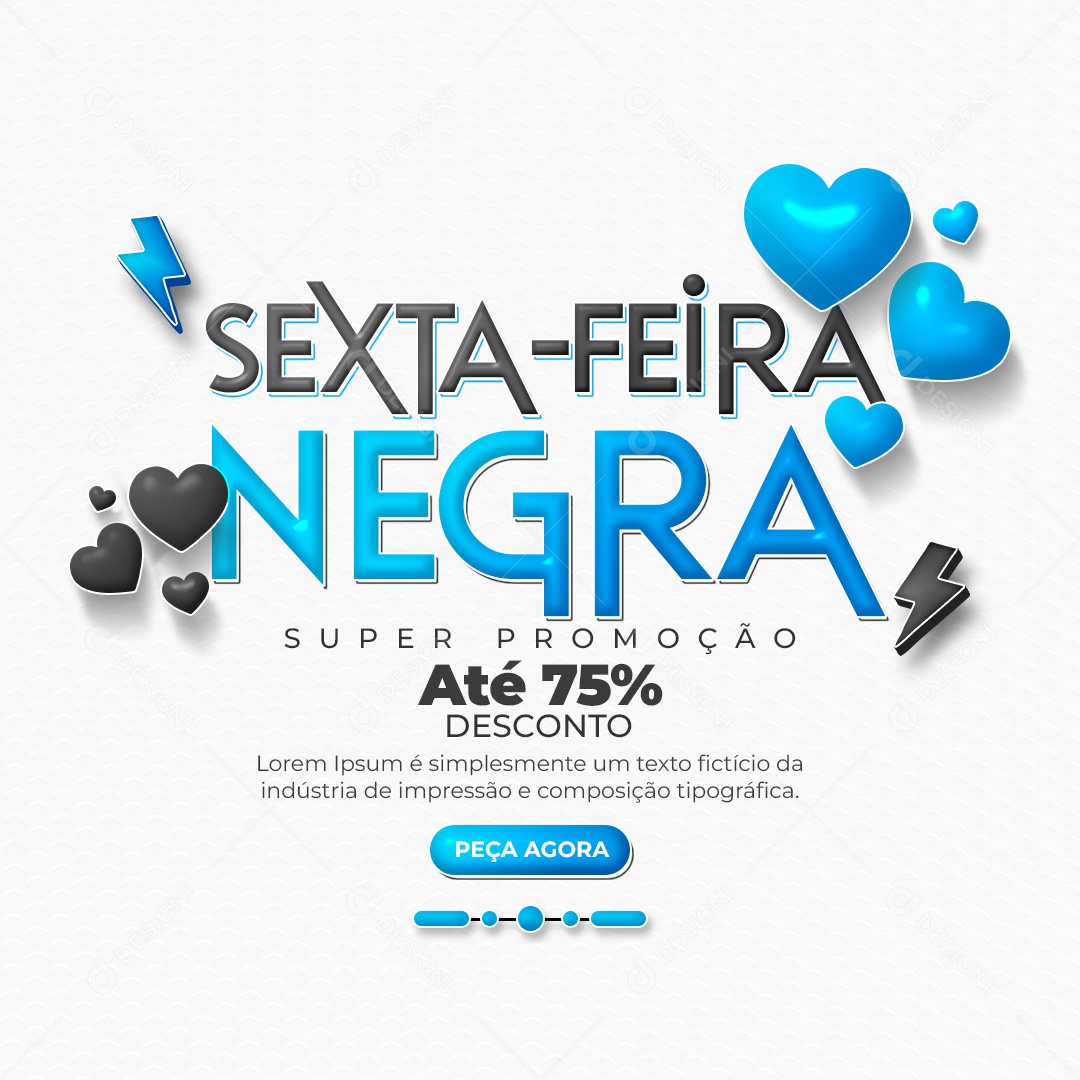 Sexta Feira Negra Surper Promoção Social Media PSD Editável