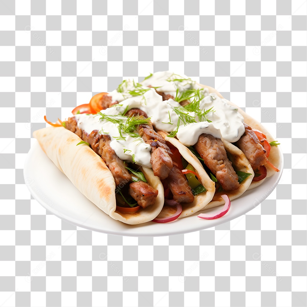 Prato com Poutine Salgados PNG Transparente