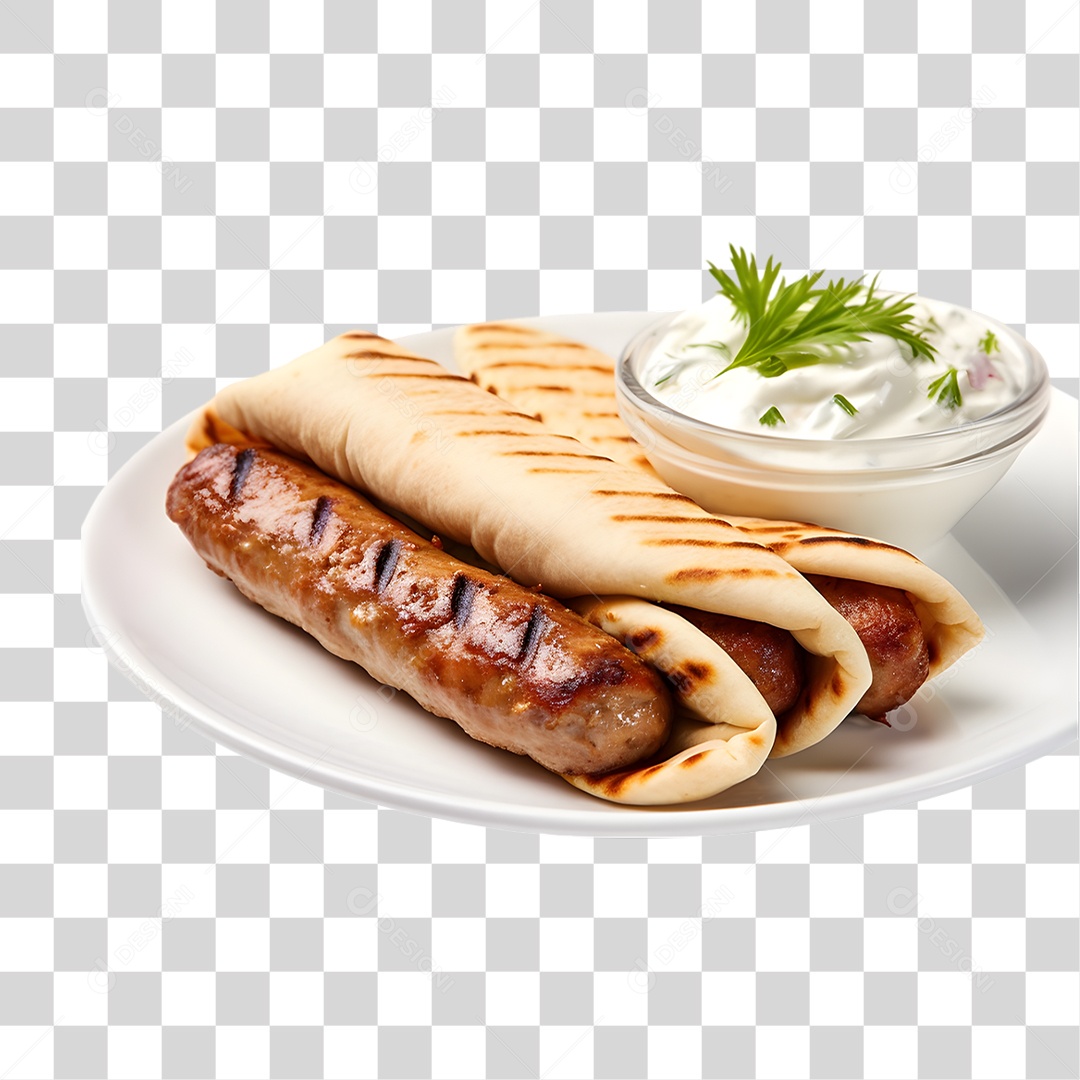 Prato com Poutine Salgados PNG Transparente