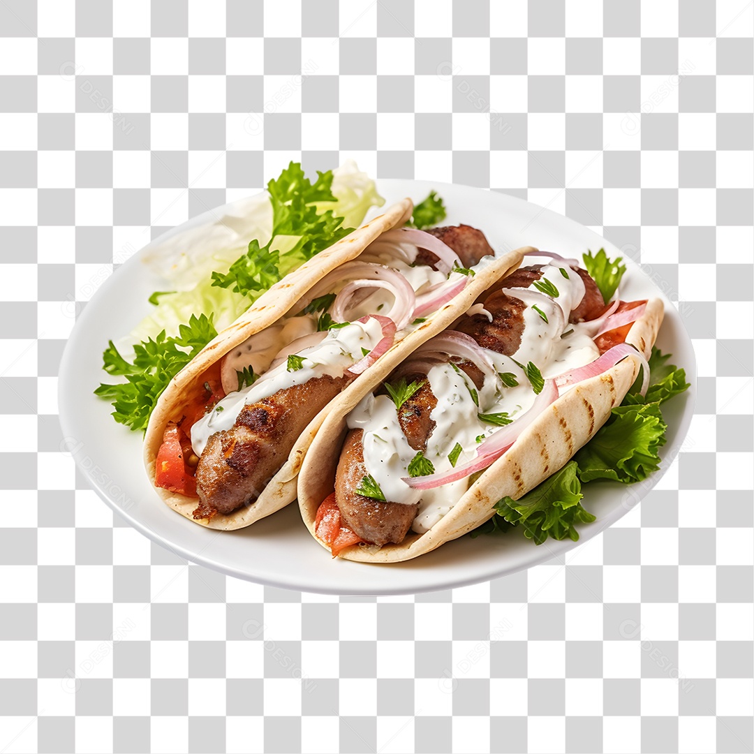 Prato com Poutine Salgados PNG Transparente